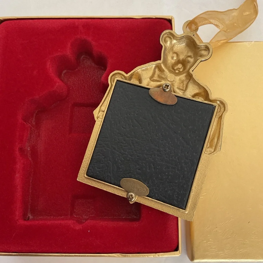 Costco Enamel Bear Photo Frame NWT
